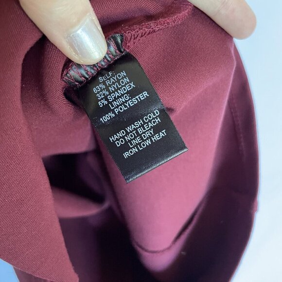 NWT Lulus red wine burgundy bodycon minidress formal strapless size XS dramatic - Picture 6 of 7
